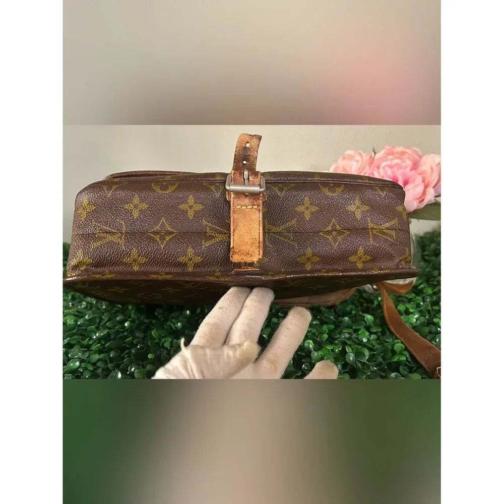 Louis Vuitton Cartouchière MM Monogram Shoulder Bag Vintage Project Piece